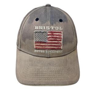 Bristol Motor Speedway U.S Flag Slideback Baseball Cap Blue OS SMI Properties